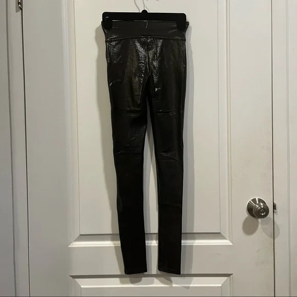Spanx Faux Leather Croc Leggings in Color Shine - Picture 8 of 8